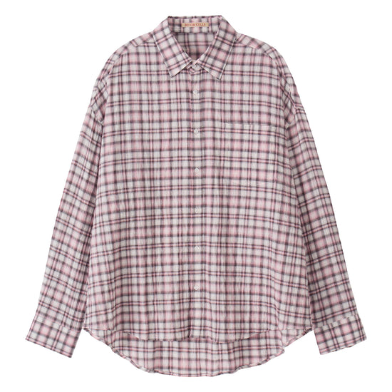 Bitter Cells Oversized Blurry Check Shirt