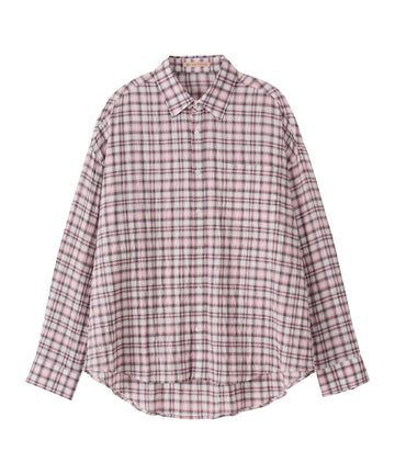 Bitter Cells Oversized Blurry Check Shirt