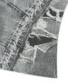 Mahagrid Denim Printed Halter Knit
