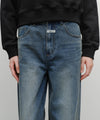 Marithé François Girbaud Women's Vintage Washed Denim Pants Blue
