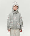 Marithé François Girbaud Kids Nordic Balaclava Muffler Heather Gray