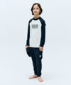 Marithé François Girbaud Kids Classic Logo Rashguard Shorts Set-Up Black