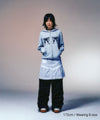 Nice Ghost Club Skull Ribbon Waffle Hoodie Zip Up [Grey]