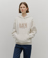 Marithé François Girbaud Classic Logo Embroidery Hoodie (Brushed) Charcoal