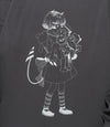 Nice Ghost Club Little Devil Girl Drawing Big Big Long Sleeve Tee [Charcoal]