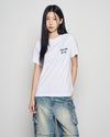ADLV Woman Script Logo Printing Short Sleeve T-Shirt