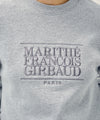 Marithé François Girbaud W CLASSIC LOGO CROP SWEATSHIRT heather gray