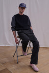 General Idea MAN Double Pleat Suit Trousers [CHARCOAL]