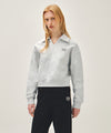 Marithé François Girbaud W DOODLE CLASSIC LOGO COLLAR SWEATSHIRT light heather gray