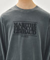 Marithé François Girbaud SHADOW CLASSIC LOGO DYEING LONG SLEEVE TEE blue