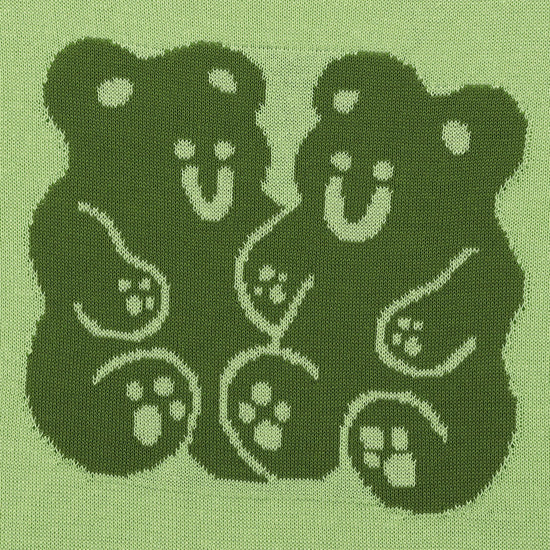 Nice Ghost Club Gummy Bear Summer Knit Half T-Shirt