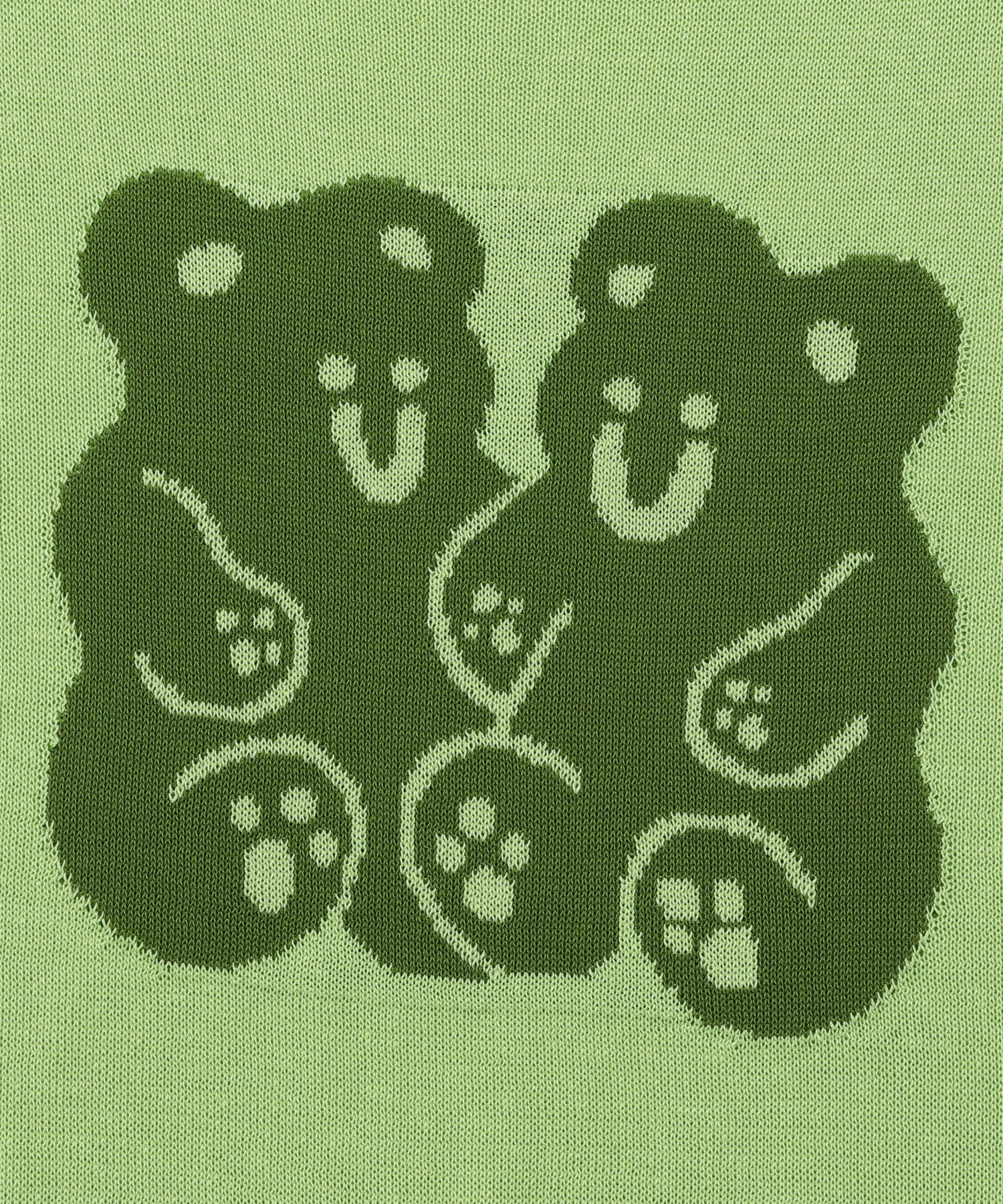 Nice Ghost Club Gummy Bear Summer Knit Half T-Shirt