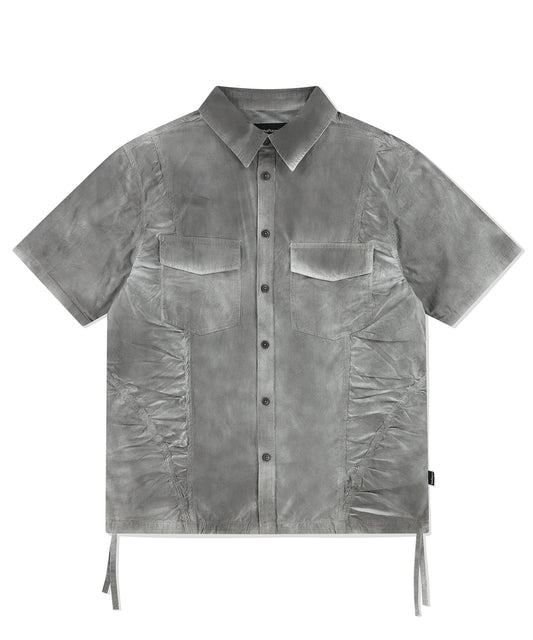 Mahagrid Spray Dyed Half Shirt