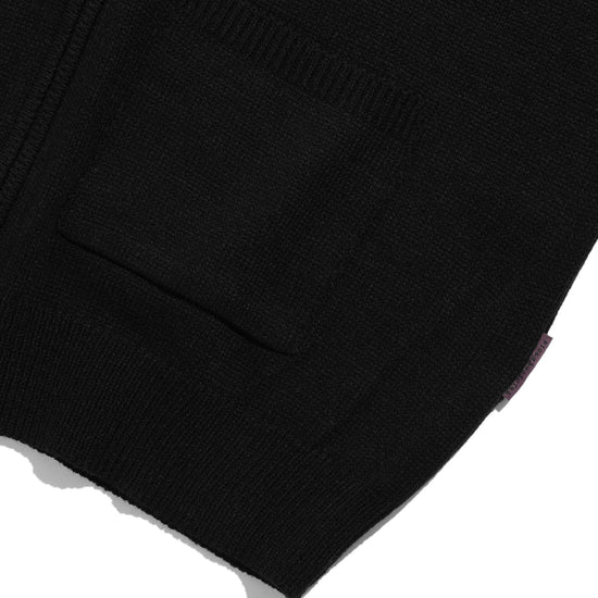 Nice Ghost Club Dancing Skeletons Zip Polo Knit