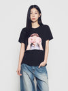 ADLV Women's ADLV Baby Face Donut 3/4 Sleeve T-Shirt