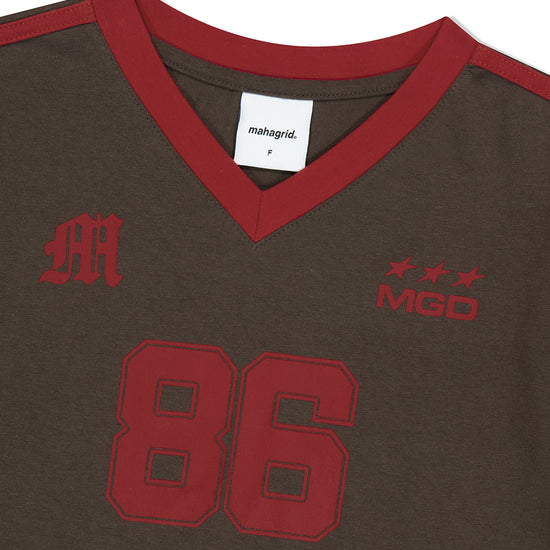 Mahagrid Football Ringer Tee