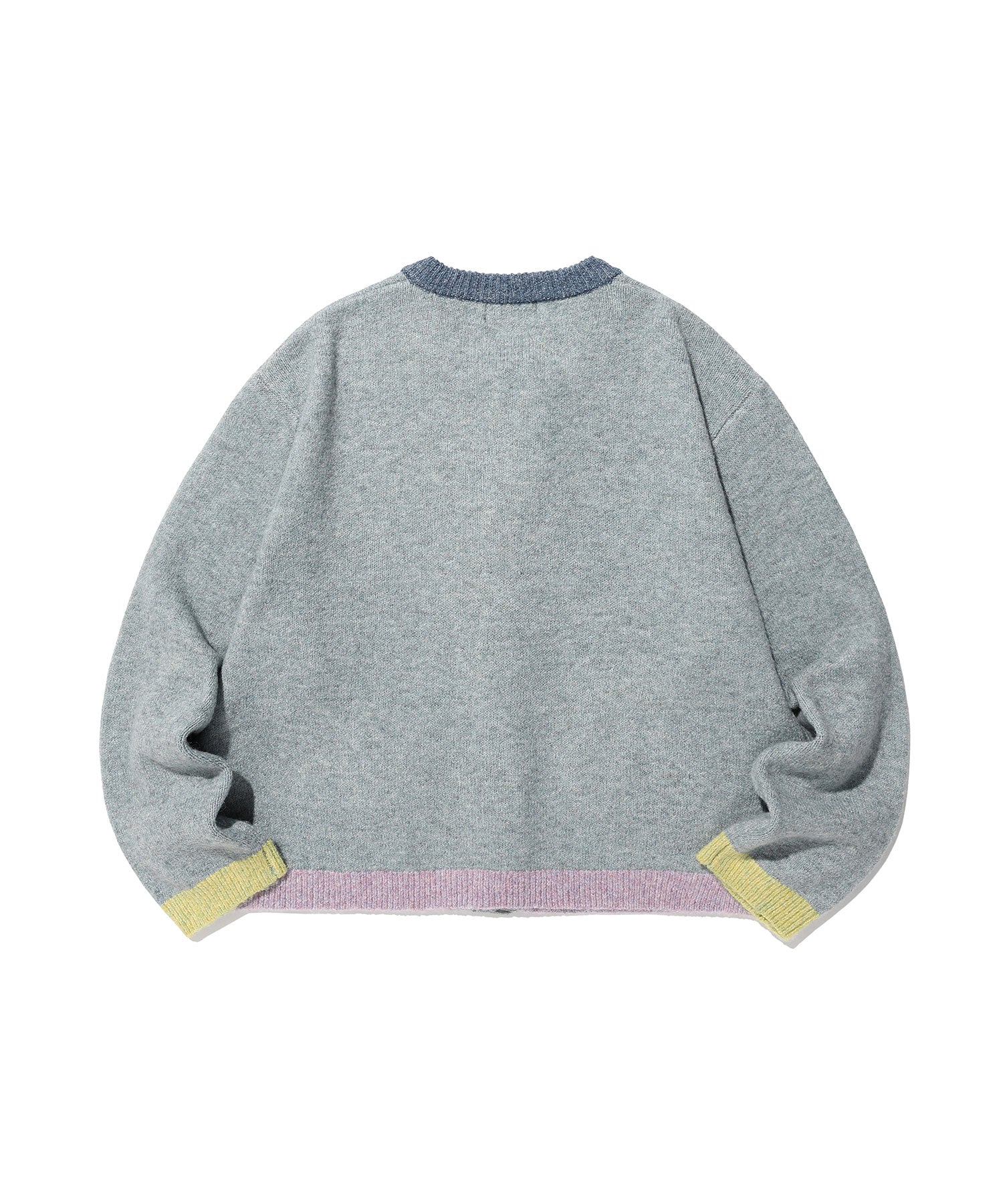 Nice Ghost Club Color Block Knit Cardigan