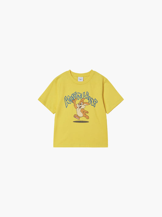 ADLV Kids Cartoon Chinchilla Short Sleeve T-Shirt