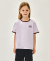 Marithé François Girbaud Kids Small Classic Logo Ringer Tee Light Purple
