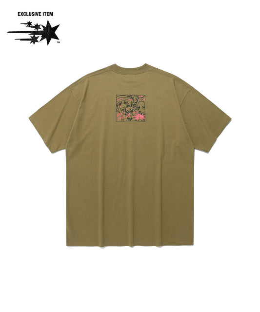 Nice Ghost Club Ghost Angels Photo Big Big Tee [Khaki]