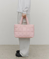 Marithé François Girbaud Classic Logo Padding Tote Bag Baby Pink