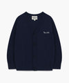 Marithé François Girbaud Kids Basic V-Neck Cardigan Navy