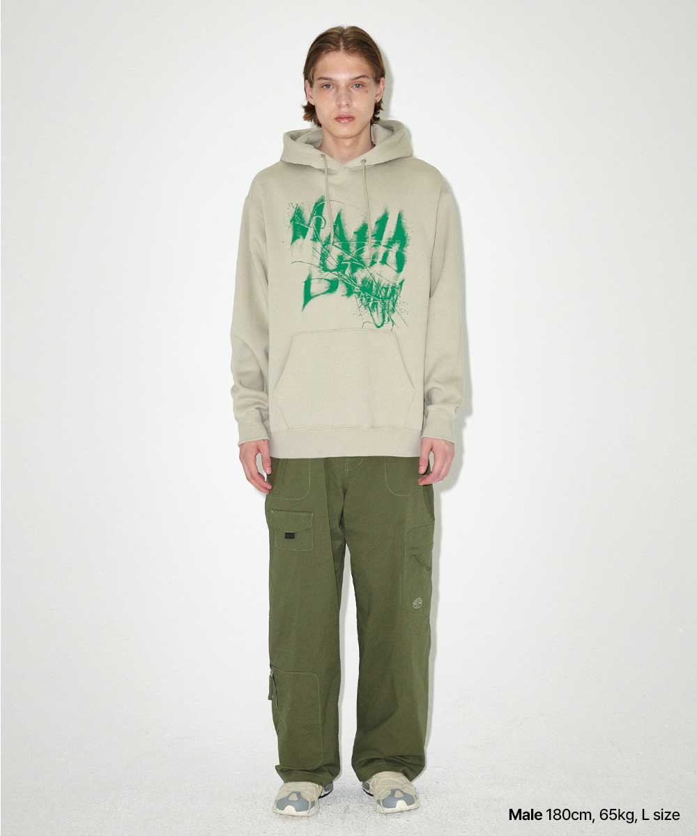 Mahagrid Ink Distortion Hoodie