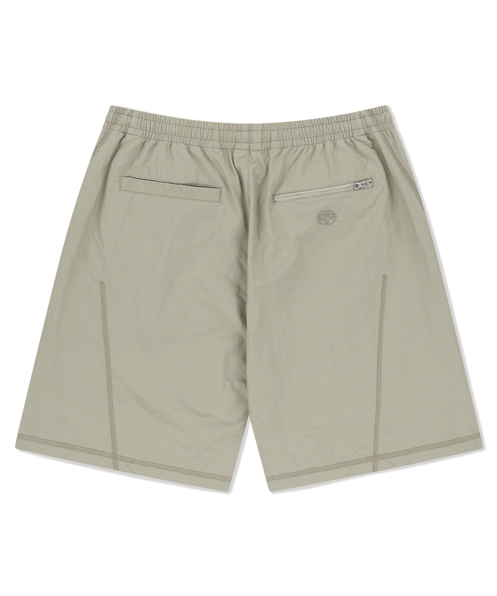 Mahagrid Cover Stitch Nylon Track Short
