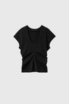 General Idea WOMAN Back Point Drape T-Shirt