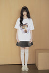 ADLV AC Bear Baby Face Astronaut Short Sleeve T-Shirt