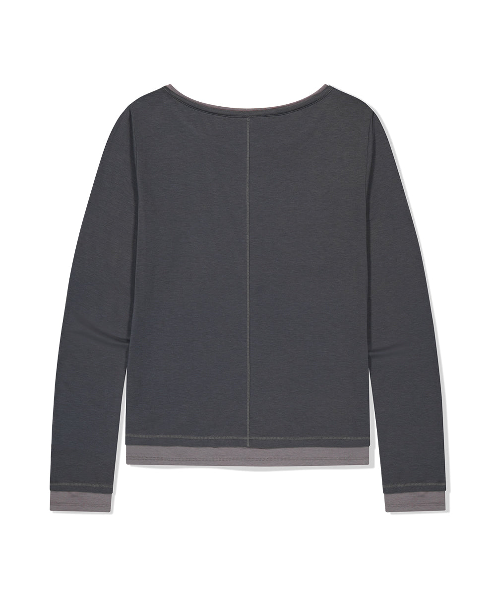 Mahagrid TRUTH LAYERED LONG SLEEVE TEE
