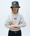 Marithé François Girbaud Women's Small Classic Logo Crop Sweatshirt in Oatmeal