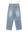 Cavish Damaged Star Denim Pants [Blue]