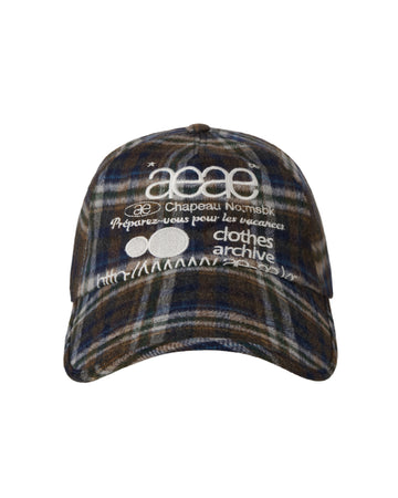 AEAE Web Logo Wool Check Cap