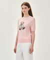 Marithé François Girbaud W DOODLE BEAR HALF KNIT PULLOVER