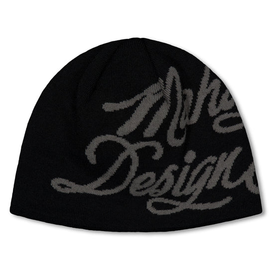 Mahagrid INK LOGO KNIT BEANIE [BLACK]