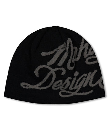 Mahagrid INK LOGO KNIT BEANIE [BLACK]
