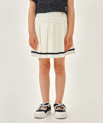 Marithé François Girbaud Kids W Marine Pleated Skirt