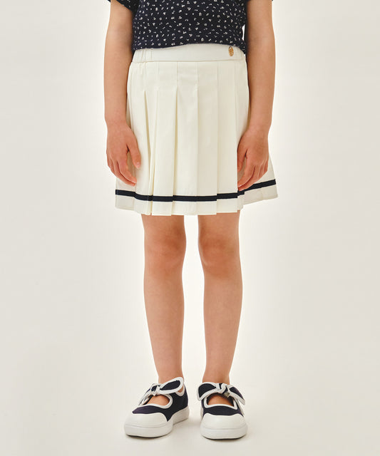 Marithé François Girbaud Kids W Marine Pleated Skirt