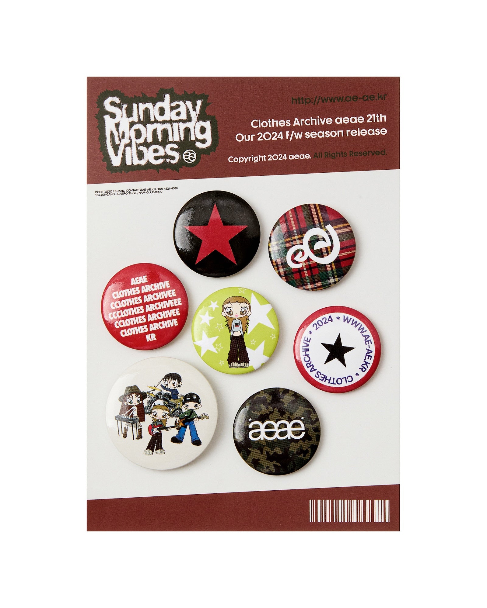 AEAE AEAE Band Badges Multi