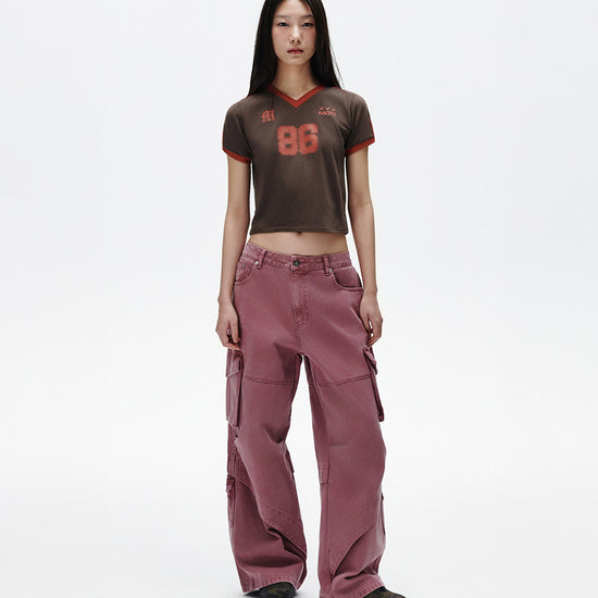 Mahagrid Football Ringer Tee