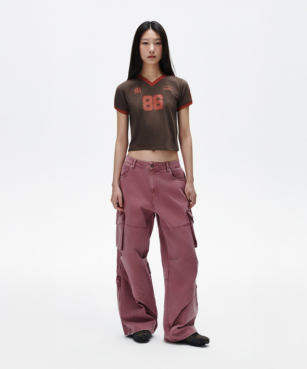 Mahagrid Football Ringer Tee