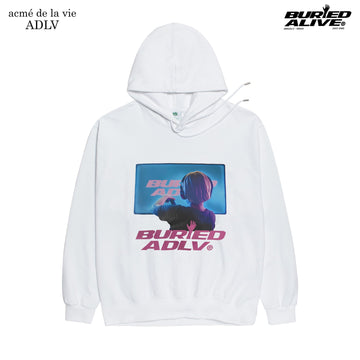ADLV acmé de la vie BA x ADLV Hoodie Pink Screen White
