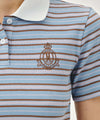 Marithé François Girbaud W STRIPE SLIM CROP COLLAR TEE
