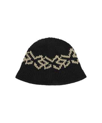 Mahagrid M Logo Knit Bucket Hat