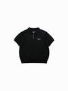 ADLV WOMAN BASIC SHORT SLEEVE COLLAR KNIT