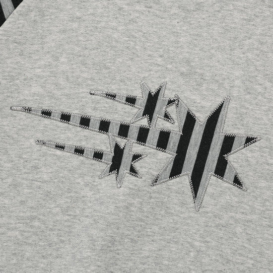 Nice Ghost Club Stripe 3Star Raglan Sweatshirt [Grey]