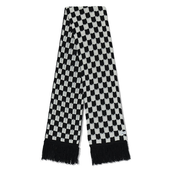 Mahagrid Checkerboard Muffler [White/Black]