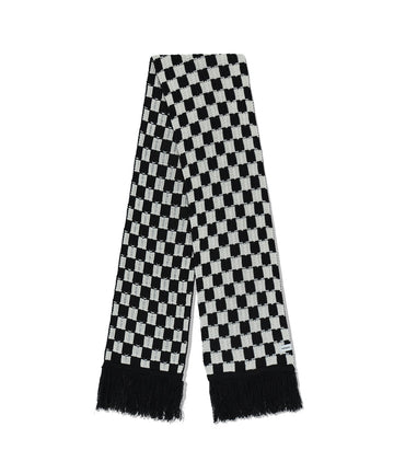 Mahagrid Checkerboard Muffler [White/Black]