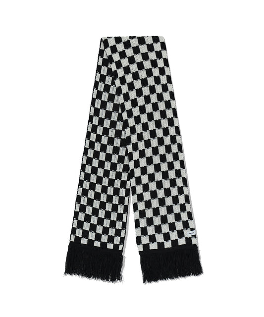 Mahagrid Checkerboard Muffler [White/Black]